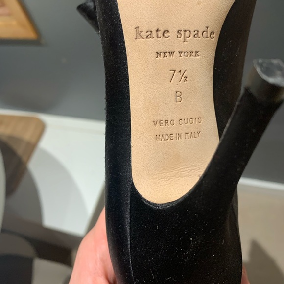 Kate Spade Lovely Black Satin shoes - Picture 9 of 10